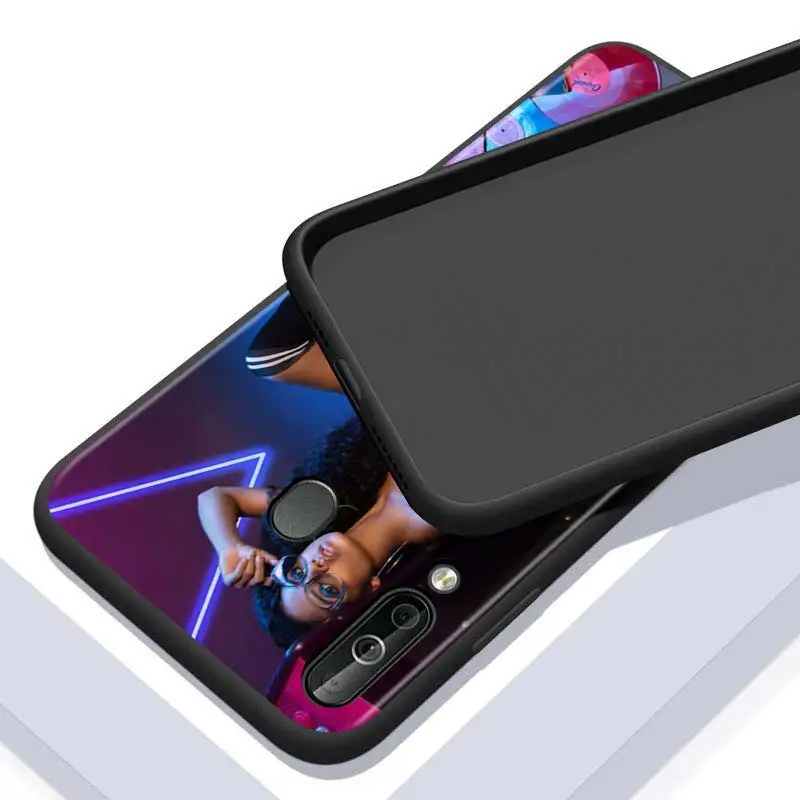 

Fashion DJ Girl for Huawei P10 P20 Pro P30 P40 Y5 Y6 Y7 Y9 2019 Nova 7i 5T 5i 5 4e 4 3i 3e 3 Bright Black Phone Case