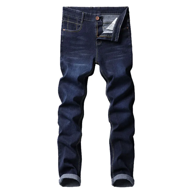 

New Men's Brand Slim Elastic Jeans Fashion Business Classic Style Skinny Jeans Denim Pants Trousers Male