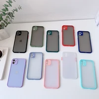 translucent shockproof matte phone case for iphone 12 11 pro mini x xs max xr 7 8 6 plus se 2020 pc hard simple case cover coque