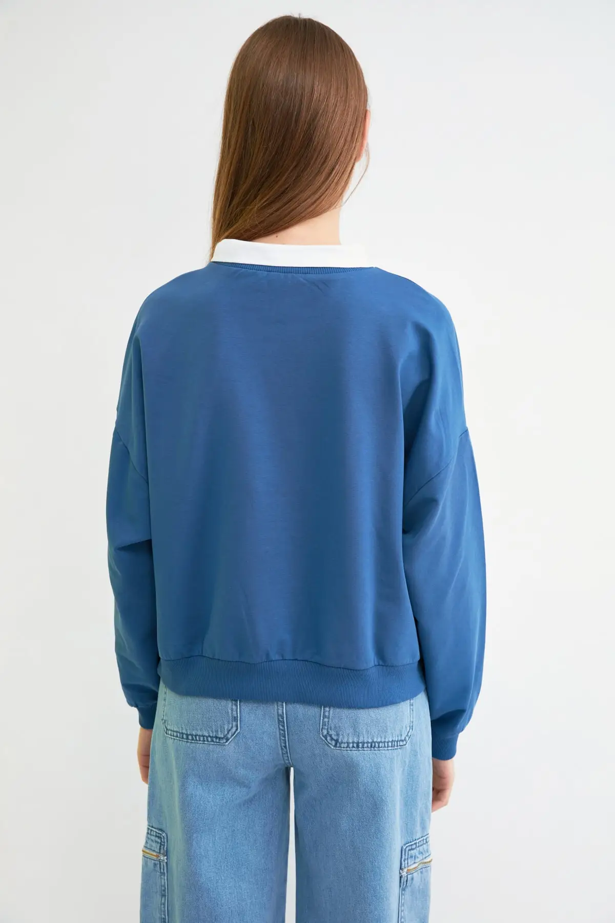 Трикотажный свитшот с принтом бойфренд TWOSS21SW0171 | Женская одежда