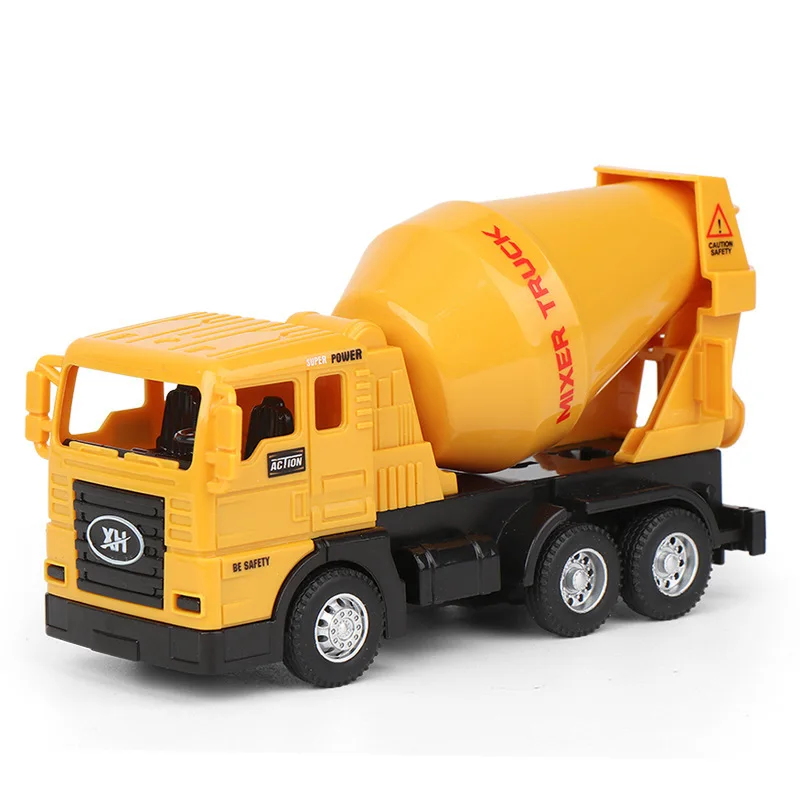 Children engineering vehicle set inertia excavator Forklift Road roller Mixer truck Tanker truck toys for kids 2to4 years old