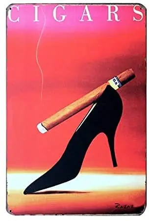 

Sexy Cigars Vintage Metal Signs Posters for Garage Man Cave Shop Bar Pub Decor 12x16 inch