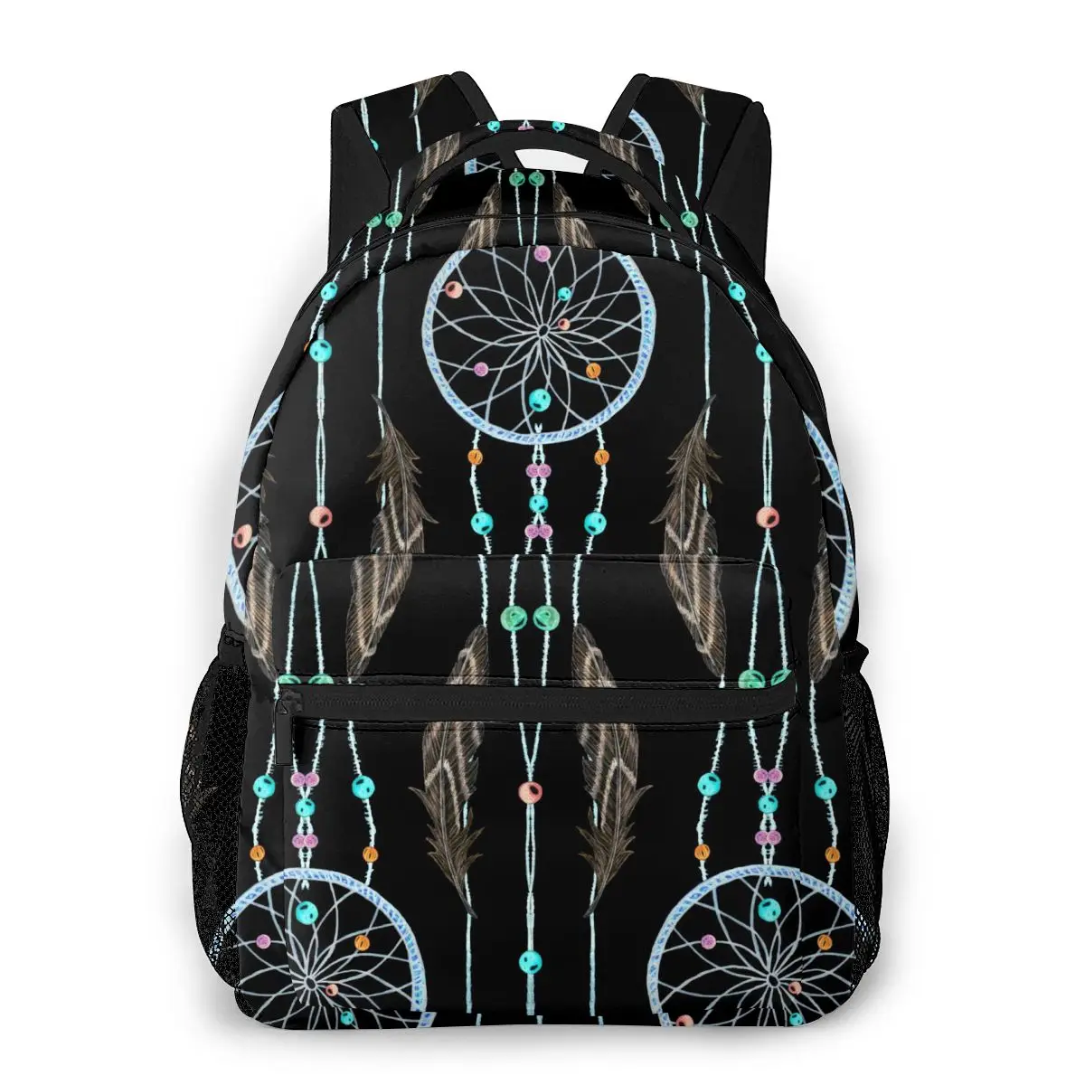 

Fashion Women Backpack School Bags For Teenagers Girls Watercolor Dreamcatcher Pattern Student Backpack