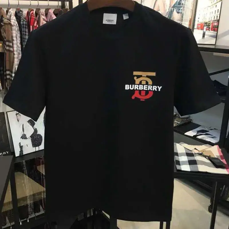 

Summer new BBR star with the same paragraph TB pure cotton T-shirt round neck loose short-sleeved men and women couples parent-c