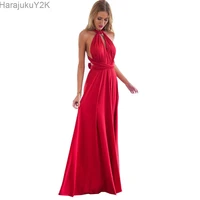 sexy women multiway wrap convertible boho maxi club red dress bandage long dress party bridesmaids infinity robe longue femme