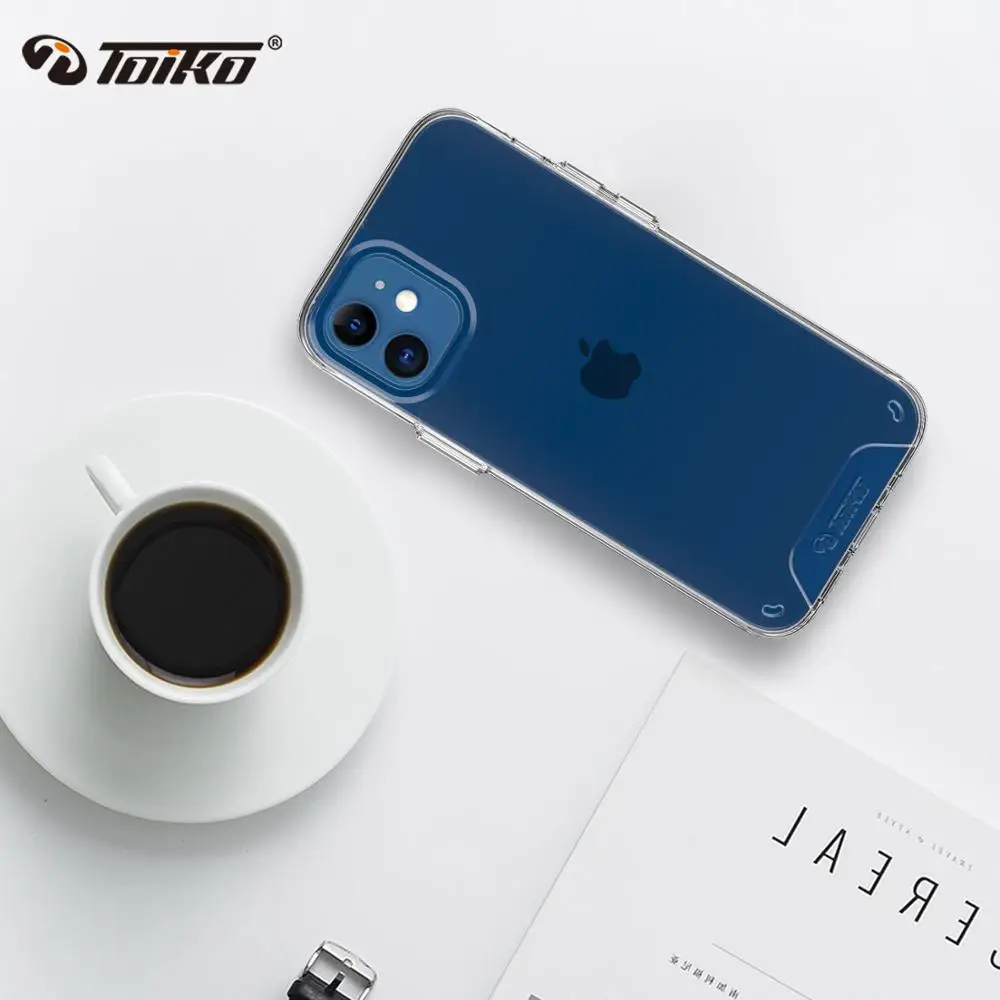Прозрачный противоударный чехол TOIKO Chiron для iPhone 12 Mini задняя крышка телефона Pro Max