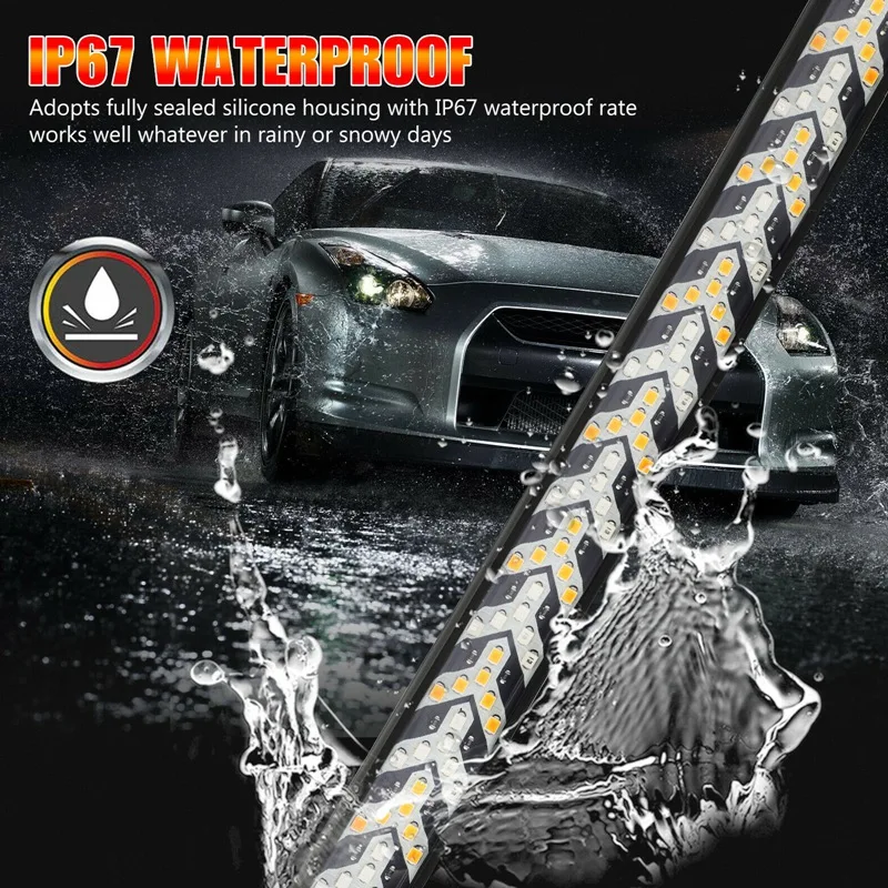 

60 Inch Truck Tailgate Led Strip Light Bar Flowing Turn Signal Lamp with Reverse Light for Offroad Jeep SUV Pickup Dodge
