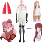 Makima бензопила мужской Косплей Аниме Сексуальная силовая медсестра униформа косплей костюм Женщины Карнавал Хэллоуин вечеринка наряд