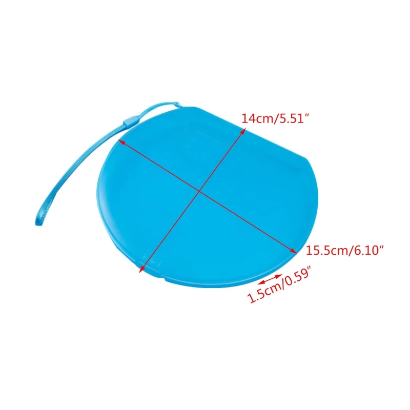 

H7JC Disposable Face Mask Round Storage Box Frosted Plastic Case Portable Dustproof Mouth Cover Holder Anti Pollution Medicine