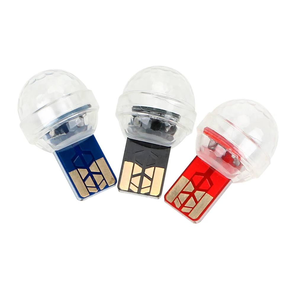 FORAUTO автомобильная USB декоративная лампа с рассеянным светом мини красочная музыкальная звуковая лампа Атмосфера свет DJ RGB Волшебная сценическая автостайлинг