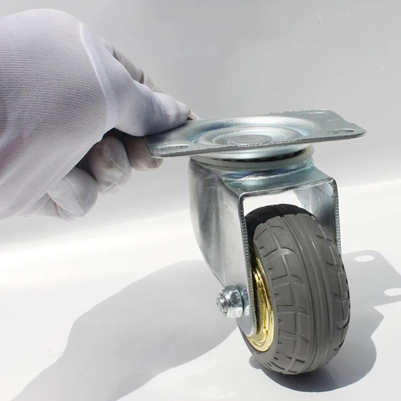 4-дюймовый мебельный ролик из твердой резины шин подшипник колеса тележки