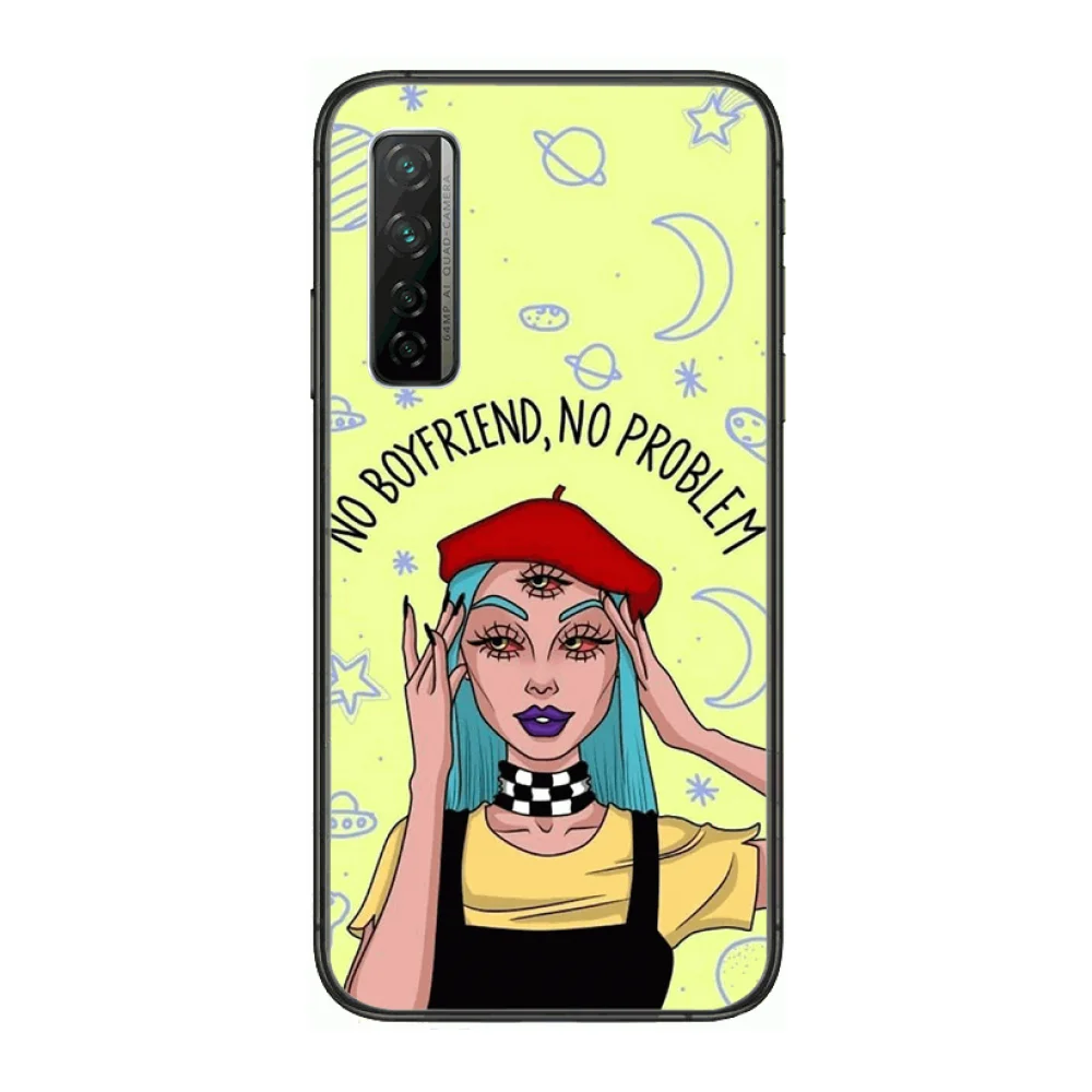 

Beautiful demon woman Phonecase Phone Case For Huawei Nova p10 lite 7 6 5 4 3 Pro i p Smart ZBlack Etui 3D Coque Painting Hoesj