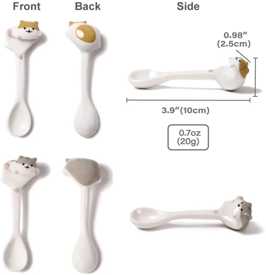 

Coffee Spoon Set Cute Animal Spoon Set Suitable for coffee, tea, desserts, cat lovers, dog lovers and unique fashion gifts