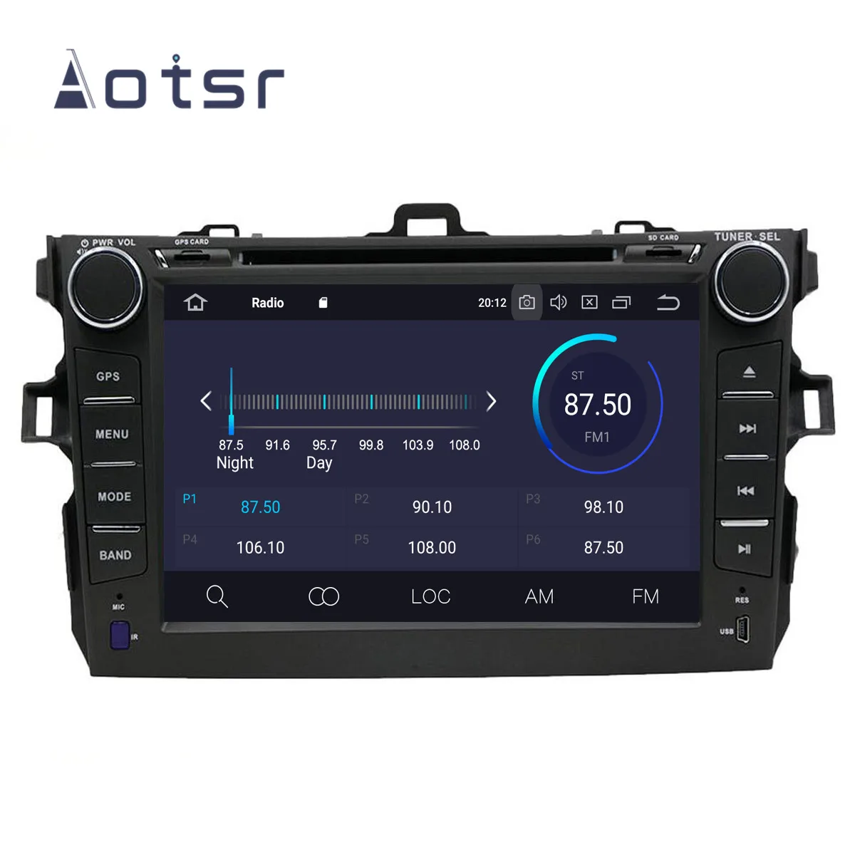 Автомобильный мультимедийный плеер 8 "Android 9 0 IPS GPS навигация радио для Toyota corolla