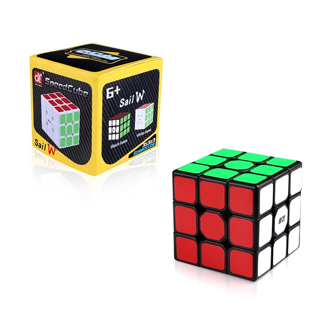 3x3x3 with box 1 шт. Классические игрушки 3x3x3 ABS стикер блок высокое качество скорость разноцветный волшебный куб обучающие и образовательные головоломки Cubo Magico игрушки - Цвет: 3x3x3 with box