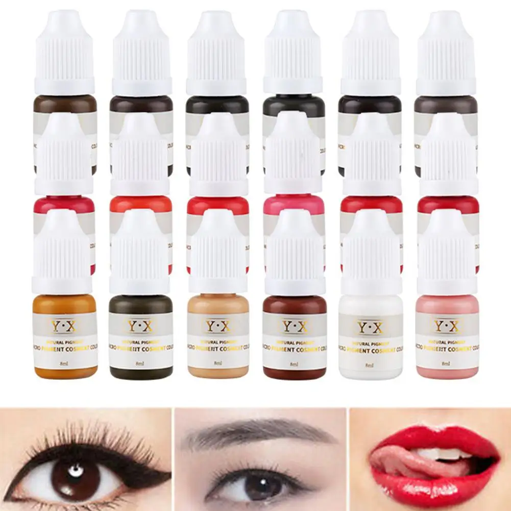 Полуперманентная пигментная подводка для глаз фотокраска 8 мл|Чернила тату| |