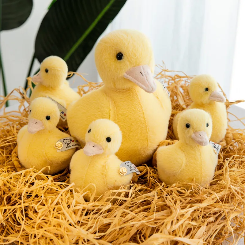 12/22/28cm Simulation Yellow Duck Plush Toys Caroon Real Life Animal Stuffed Doll Children's Cute Gift Kids Birthday Present | Игрушки и