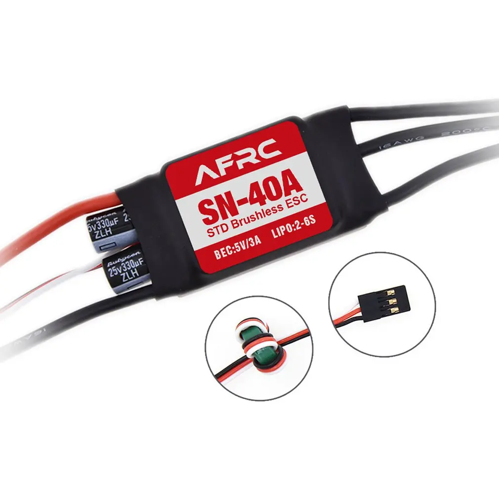 

AFRC Brushless ESC Sturdy Brushless ESC For Fixed-wing Airplane Aircraft Delicate Speed Requlation ESC