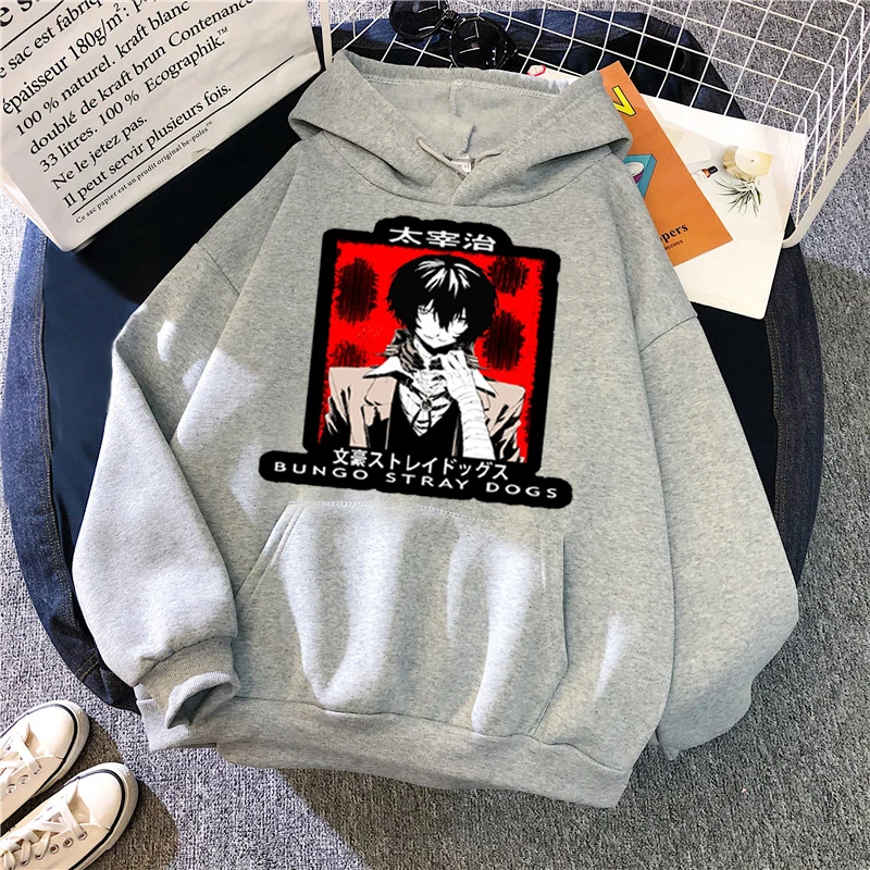 

Chuuya Nakahara Hoodies Bungou Stray Dogs Funny Hoodie Autumn Winter Women Hoodies Fleece Sweatshirt Hoody Streetwear Anime