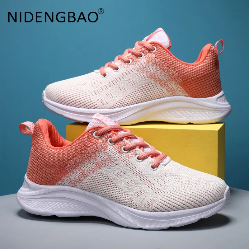 

Ultra Light Running Shoes Women's Sneakers Fly Weave Breathable Comfortable Walking Jogging Training Athletic Zapatillas Mujer