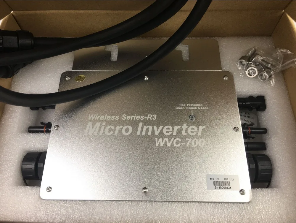 Беспроводной IP65 700W MPPT на сетке Микро солнечный инвертор, 22-50VDC до 80-260VAC, 50hz 60hz авто, работоспособный для 2x350W солнечной панели