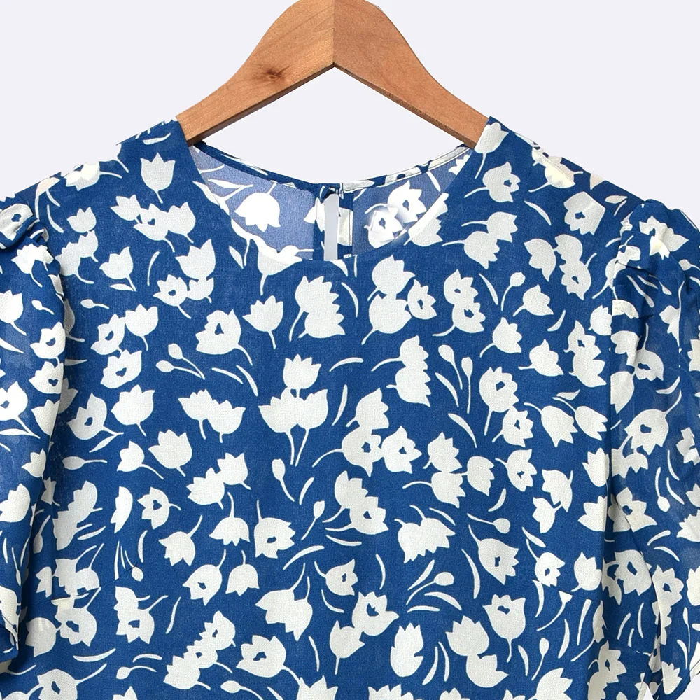 Женское платье Весна/Лето 2020 новое модное повседневное Цветочное с коротким