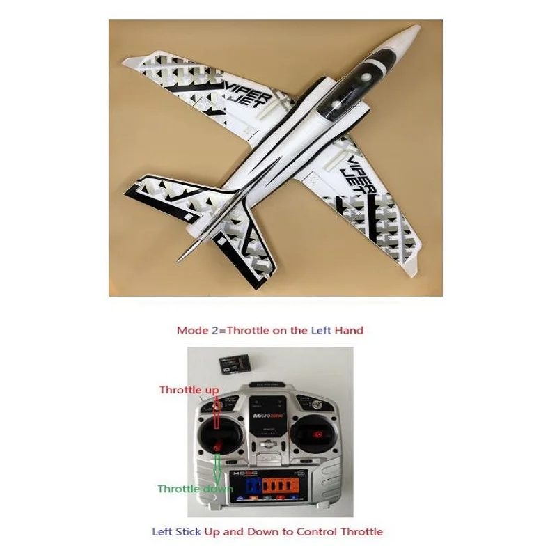 Mini Viper 50 мм RC Самолет Jet хобби EPO готов к полету RTF без батареи