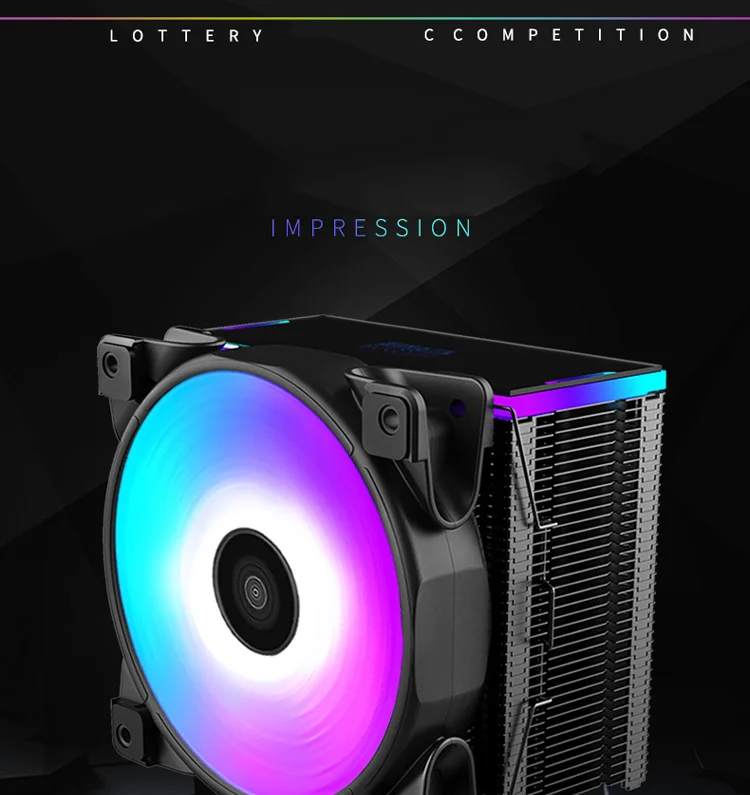 5V 3PIN RGB Процессор кулер 5 тепловыми для компьютеров AMD/AM4/INTEL 775/1150/1151/1155/1156/2011(12 см); охлаждающий вентилятор