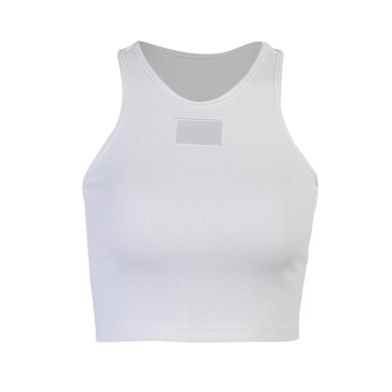 

2021 New Vest, Careful Machine, Sexy Nightclub, Wild Ribbed Slim Sports Racer Back Vest Top Women En*