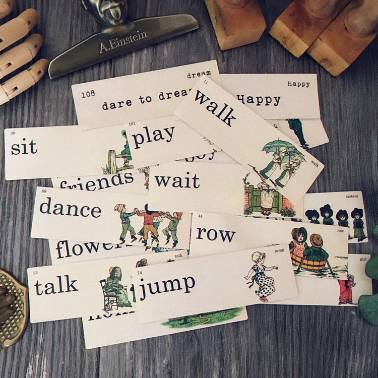 

ZFPARTY Vintage Words Paper Self- adhesive Stickers for Scrapbooking/ DIY Crafts/ Card Making Decoration