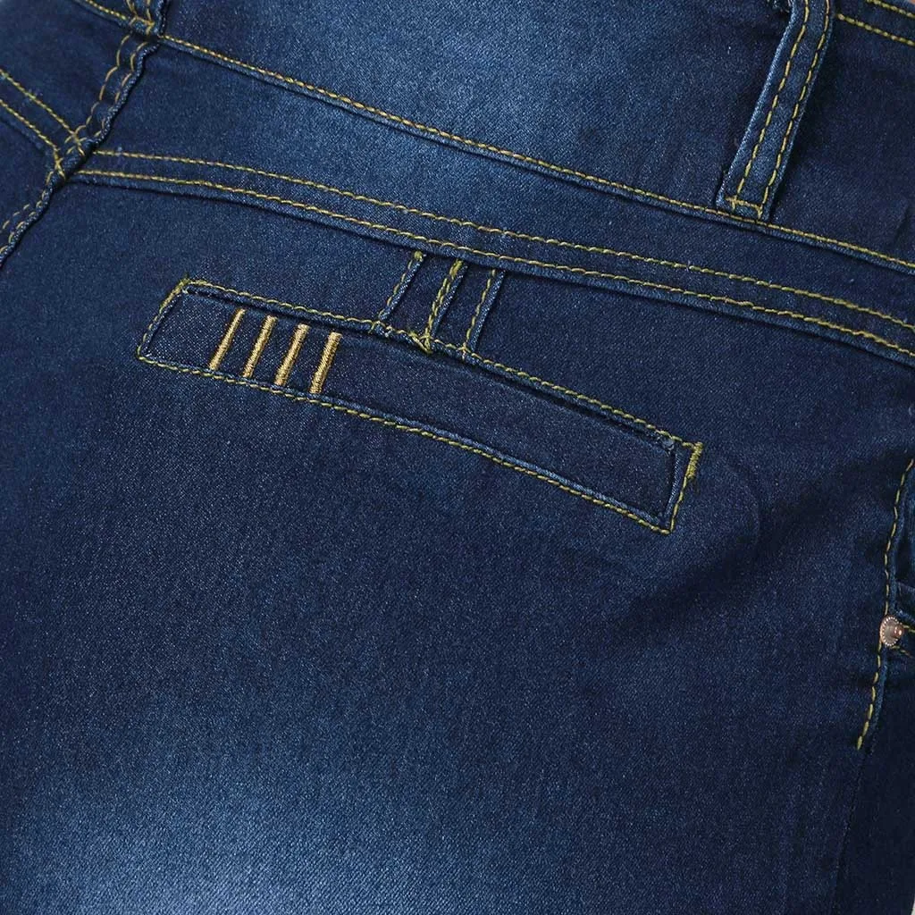 2020 High Waist Women Pants Plus Size Jeans Denim Elastics Vintage Blue Washed Skinny Woman Feminino#J3 | Женская одежда