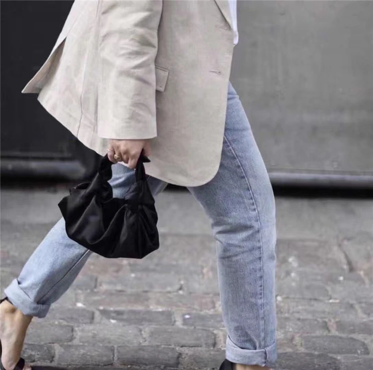 Новая праздничная сумка для пельменей бархатная в стиле Ins однотонная