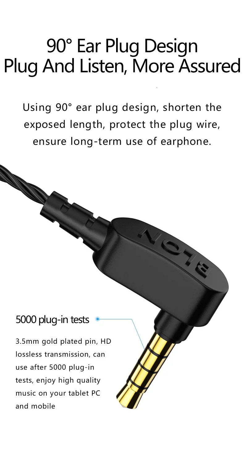 AK Аудио Blon BL-03 Профессиональный 10 мм углеродная нанотруба диафрагма высокий динамический HiFi наушники со съемным кабелем BL-01