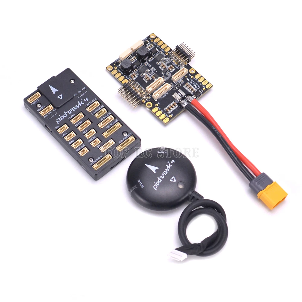 Pixhawk 4 Модуль управления полетом и GPS M8N PM07 плата питанием автопилот