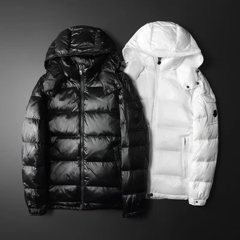 2021 winter new casual down jacket men's white duck down warm down jacket fashion slim top