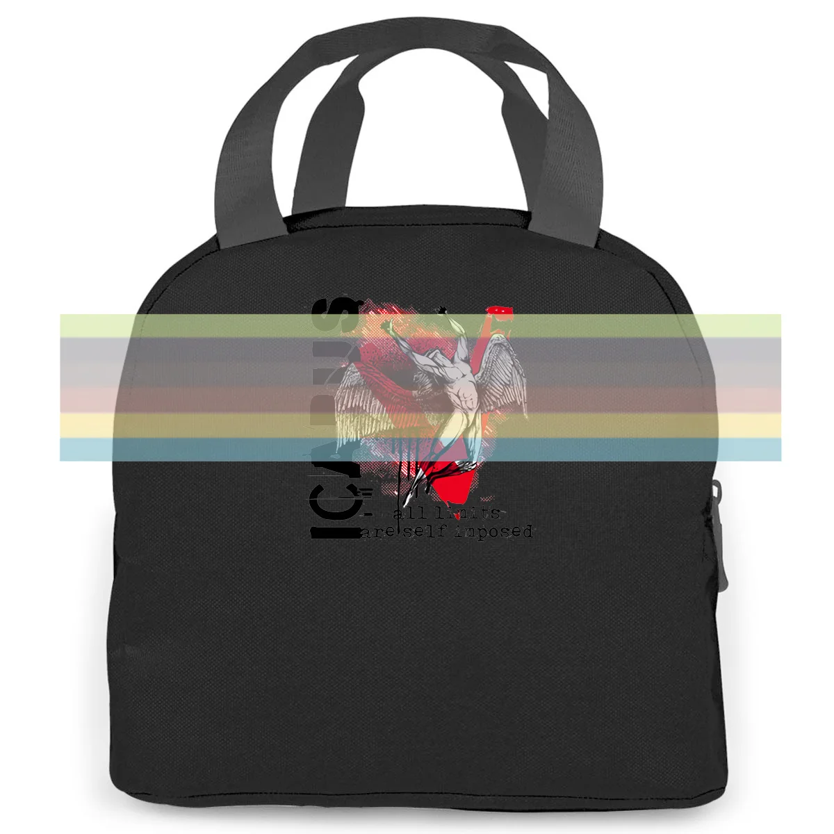 

Icarus Ikaros Punk Art Trash Polka Tattoo Style Greek Mythology " women men Portable insulated lunch bag adult