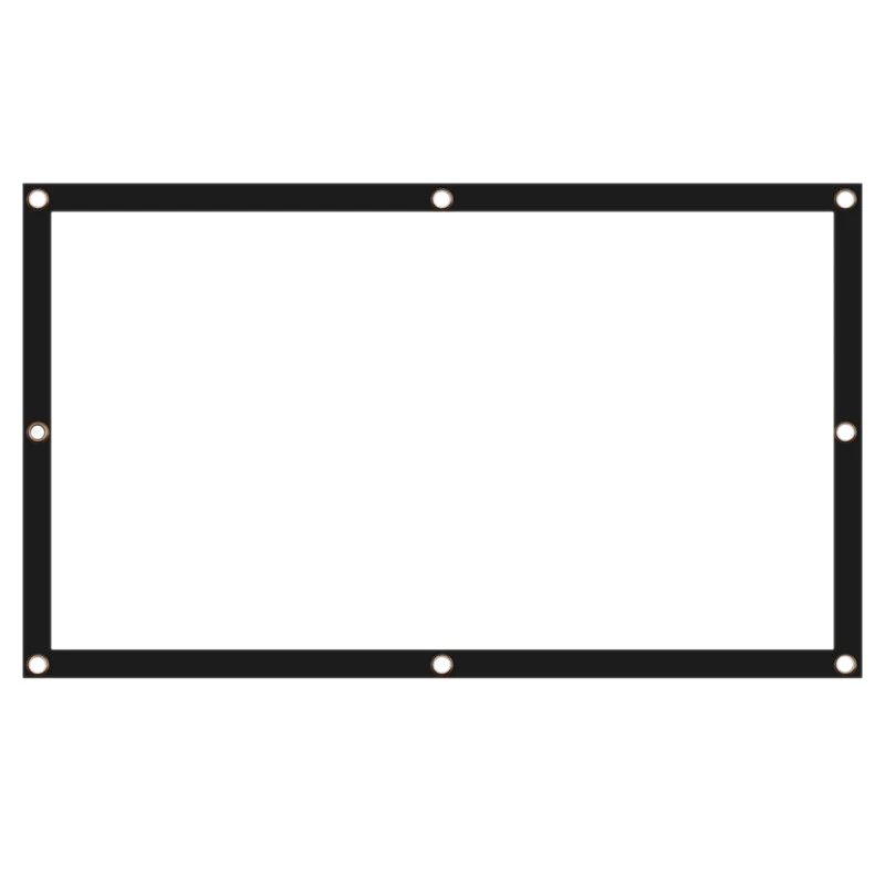 Мягкая занавеска для проектора 100 дюйма/4: 3 белый Высококачественный