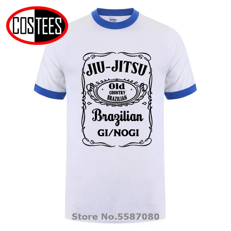 Черная Мужская футболка с рисунком в бразильском стиле джиу джитсу | одежда