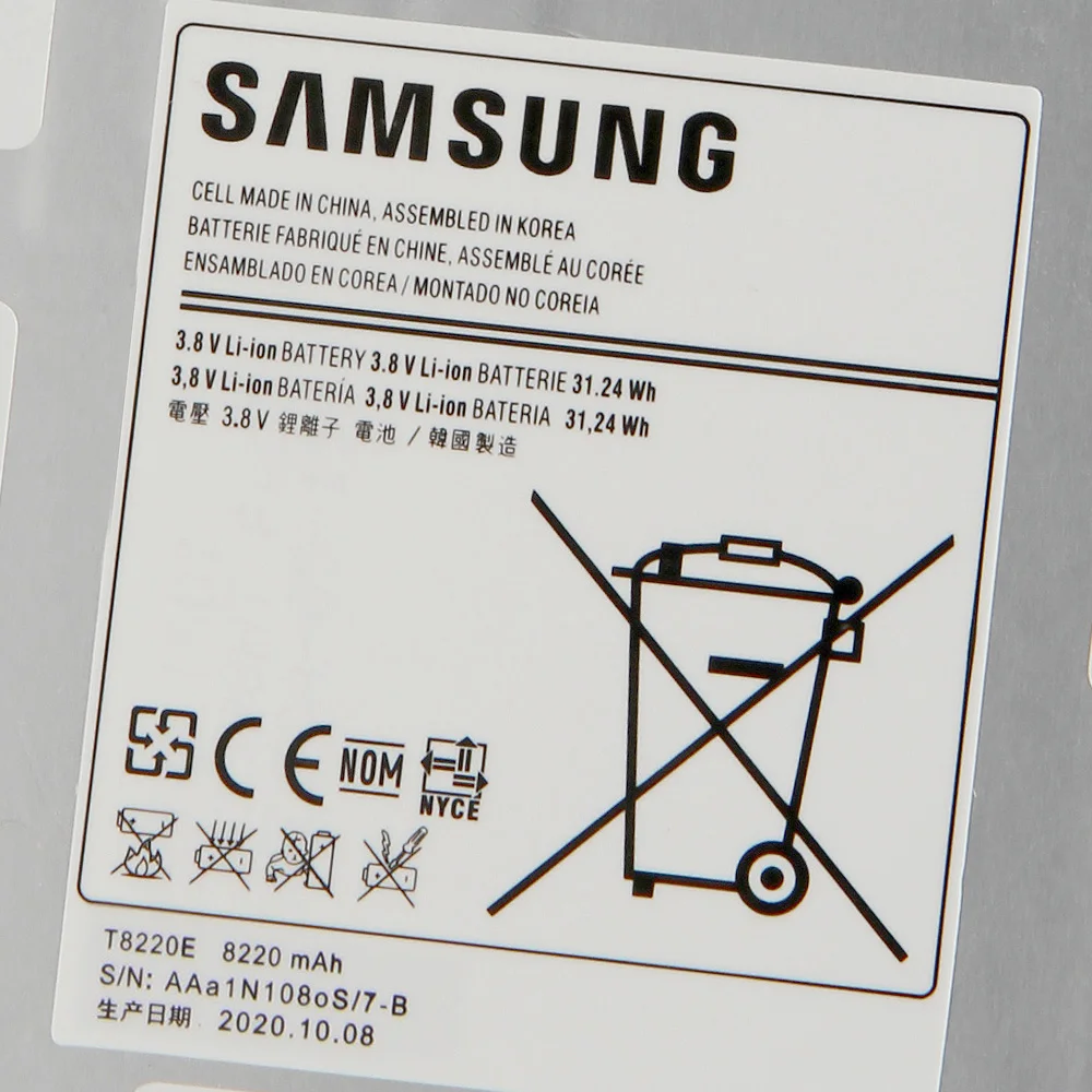 Original SAMSUNG Battery T8220E T8220C/U for Samsung GALAXY Note10.1 Tab Pro P600 P601 P605 SM-P605S SM-P605K P607T T520 SM-T525 – Genuine Replacement Battery image 6