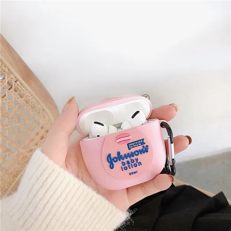 Для Apple Airpods Pro розовый детский лосьон бутылка с забавными рисунками из