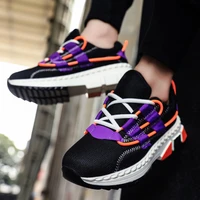 2020 purple mesh mens trainers comfortable lace up casual sneakers men non slip chunky mens designer shoes zapatillas de hombre