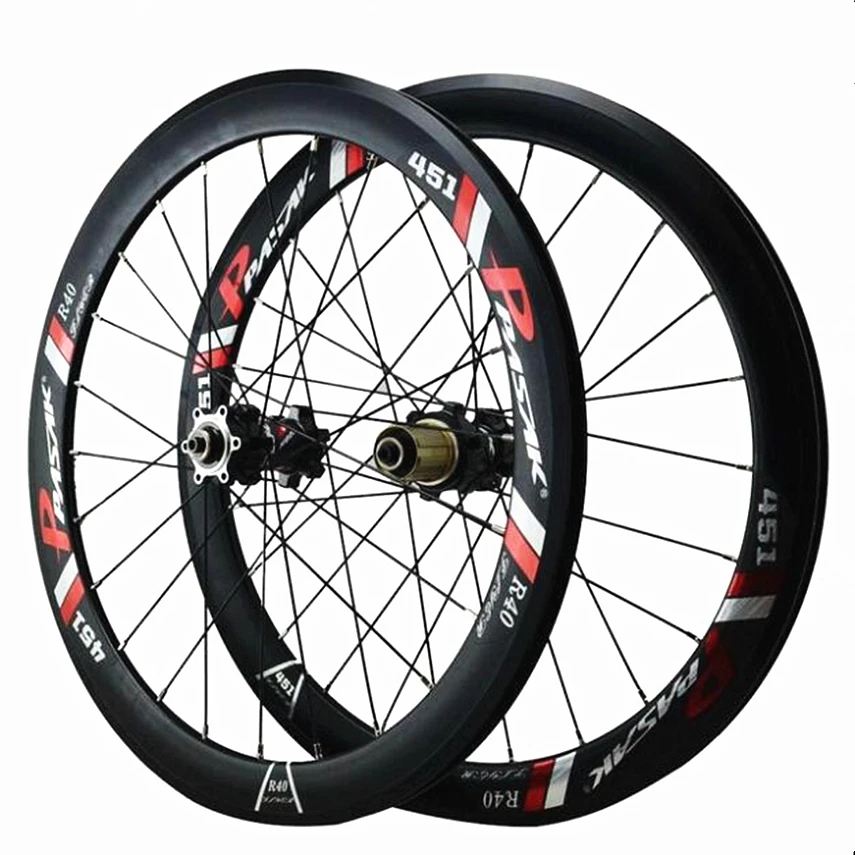 

20 Inch 406 Bicycle wheel 20*1-1/8 1-3/8 22 Inch 451 disc/V brake wheel set 40MM six plaw card fly 100 135