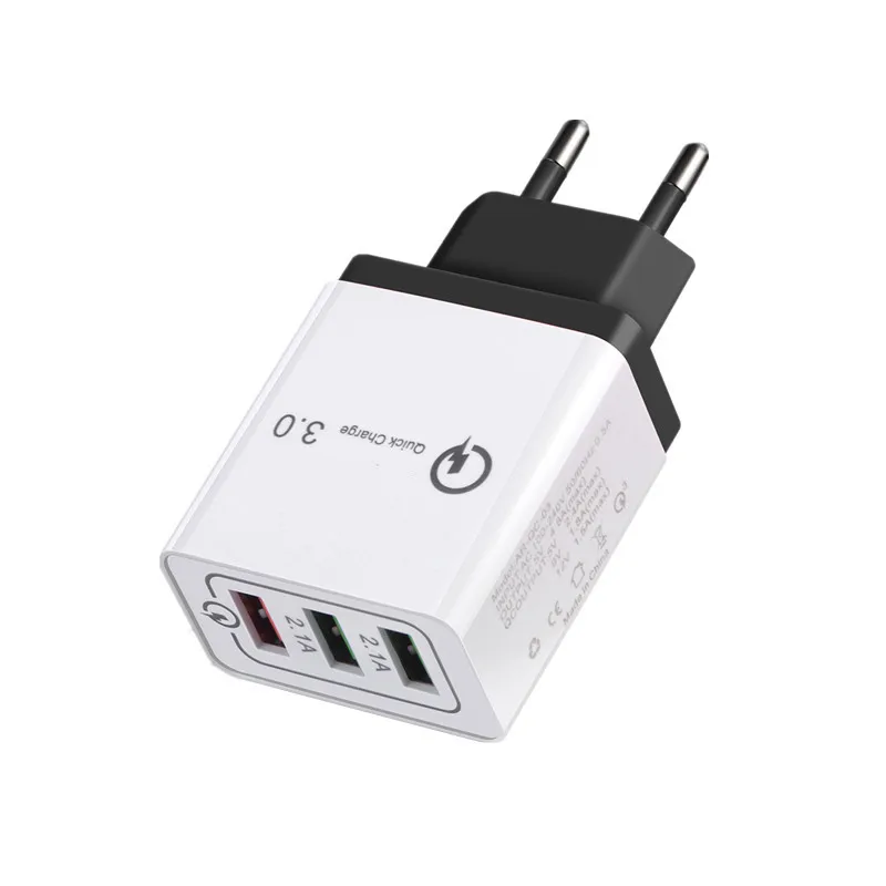 18W USB Quick charge 3.0 5V 3A Mobile Phone Fast charger for Samsug s8 s9 s10 Huawei P20 P30 lite Mate 20 Pro &amp Type C Cable | Мобильные