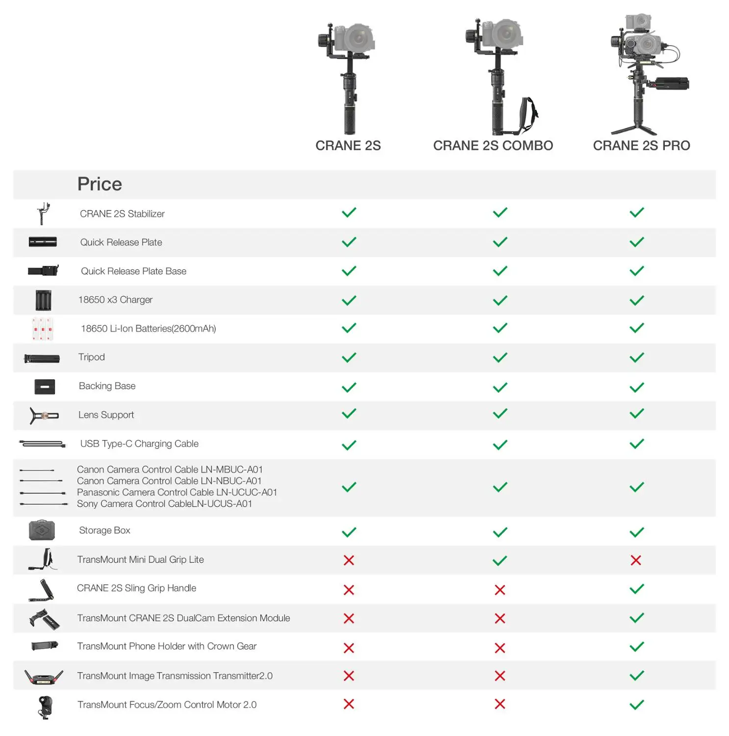 ZHIYUN Crane 2S/комбо/PRO разных цветов с шарнирным соединением для смартфона 3 Axis Камера s