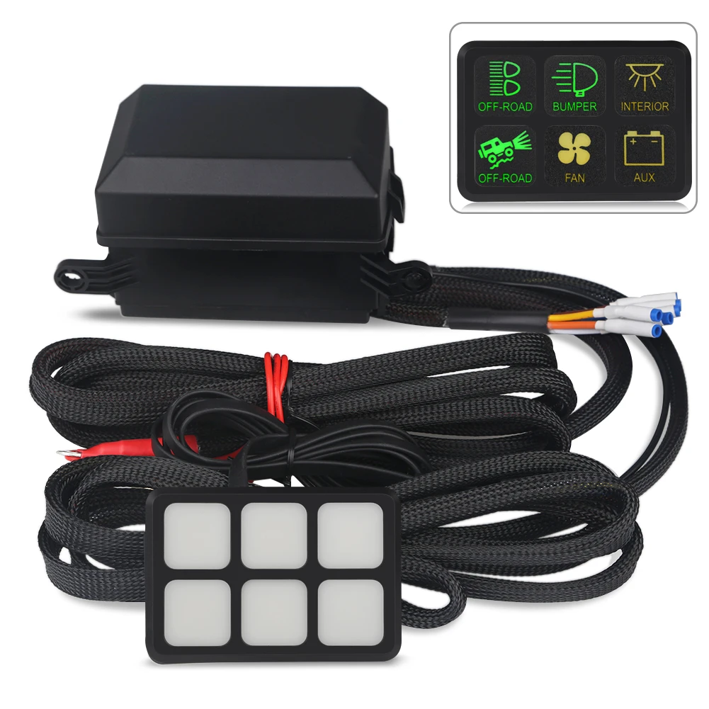 Universal Marine Switch Panel Boat Electronic Relay System Circuit Fuse Relay Box Wiring Harness Assemblies Car Truck