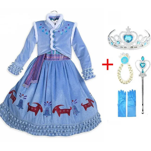 

Girls Birthday Theme Party Costume Outfits Princess Halloween Cosplay Dress Up Role Play Clothes