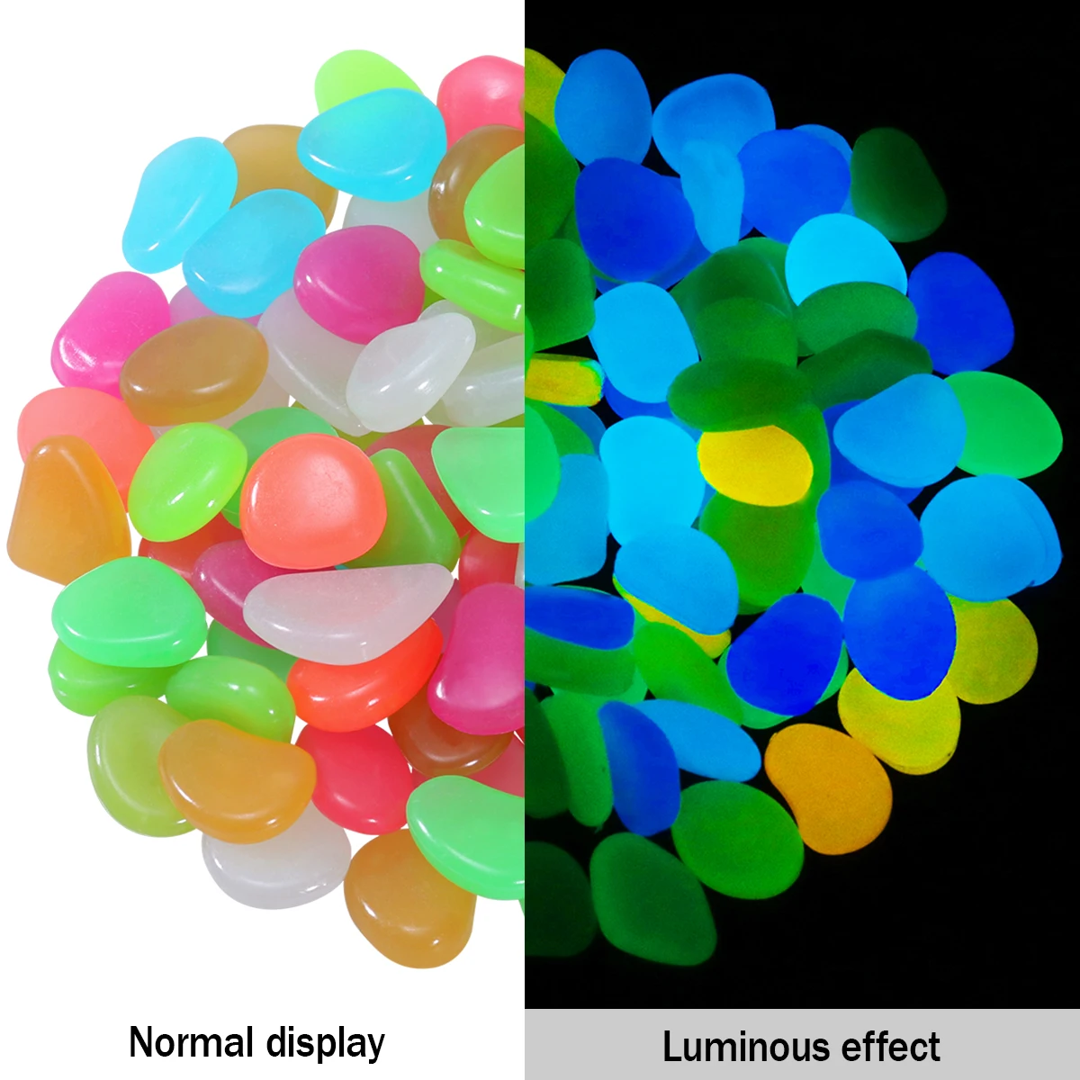 100 шт. булыжников светящиеся камни светящийся в темноте Галька для аквариума