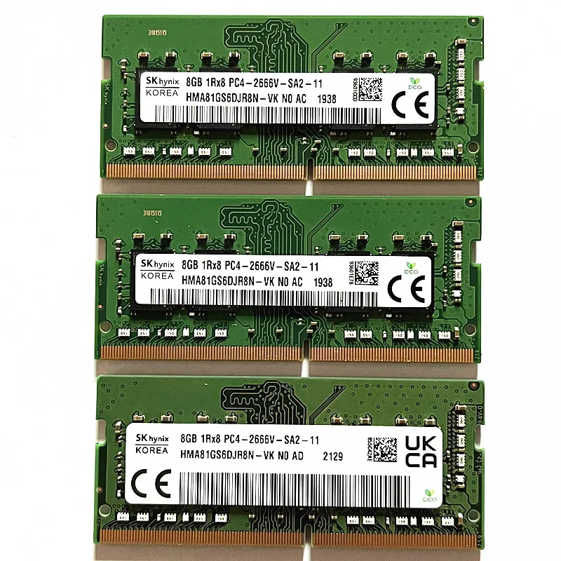 

SK hynix DDR4 RAMs 8GB 2666MHz SO-DIMM 260PIN 8GB 1Rx8