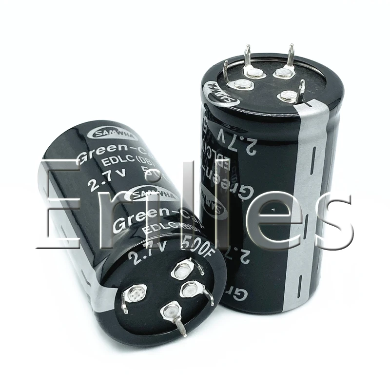 

6PCSfarad capacitor, 2.7V 500F 35 * 62mm super capacitor, universal four hole automobile capacitor