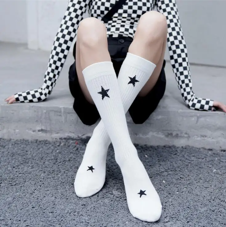 

Sexy Socks high socks Japanese college style white sports fashion trend ladies long girls bottoming longthigh high stockings